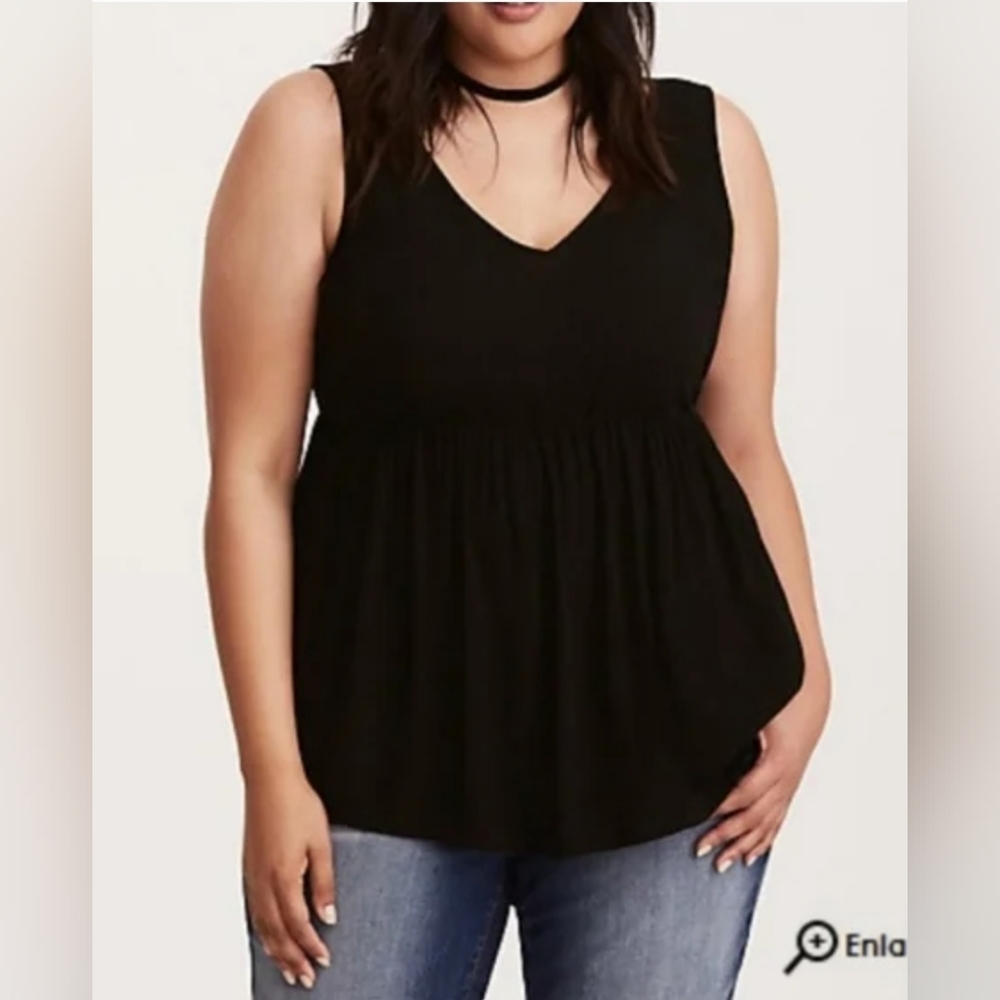 Babydoll lace up open back Top